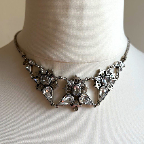 Pilgrim silver tone - silver, floral