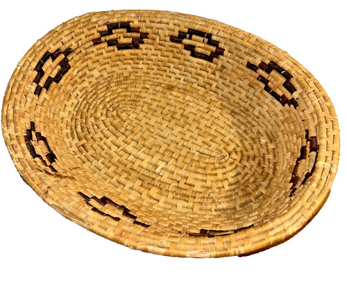 Vintage woven coiled grass - vintage,