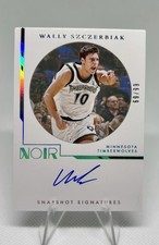 2021-22 Panini Noir Snapshot Signatures Auto Wally Szczerbiak /99 On Card