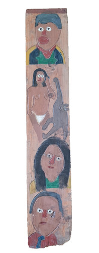 Vintage carved and - carved, hand