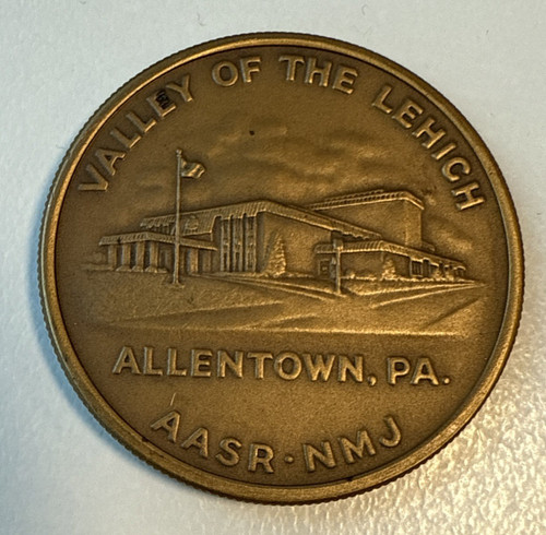 Masonic bronze medallion - masonic,