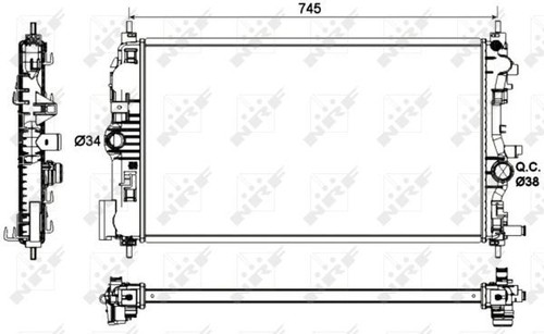 Nrf radiator for vauxhall - nrf,