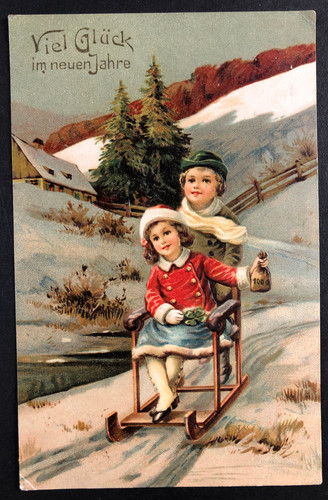 Postcard embossed card new - postcard,