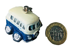 Car Camper Van Keyring Blue Vintage es