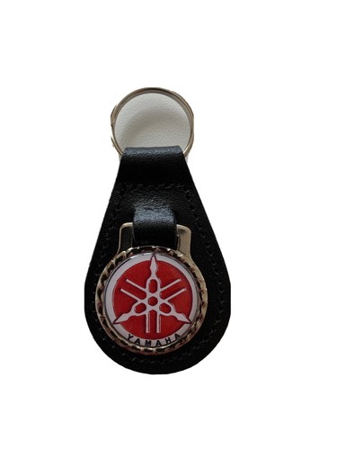 Black leather keyring - ,