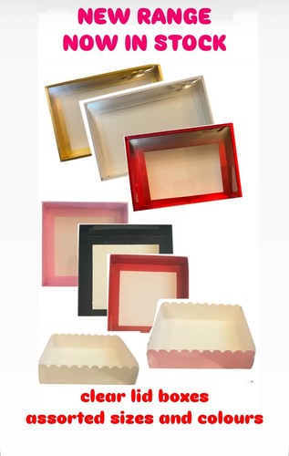 Clear lid boxes empty - clear,