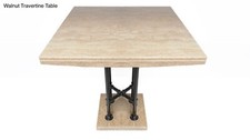 Walnut Travertine Table 
