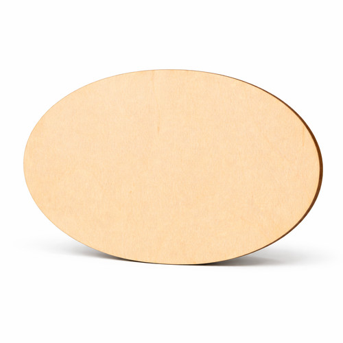 Wooden oval plywood craft - oval,