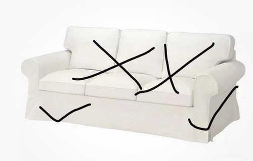 Used ikea ektorp cover for - cover,