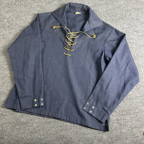 Denim smock vintage western - denim,