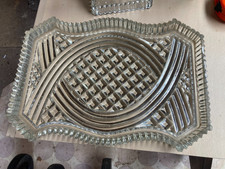 Vintage Art Deco Clear Heavy