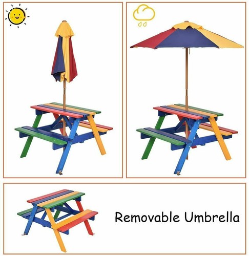 Wooden kids picnic - 3,
