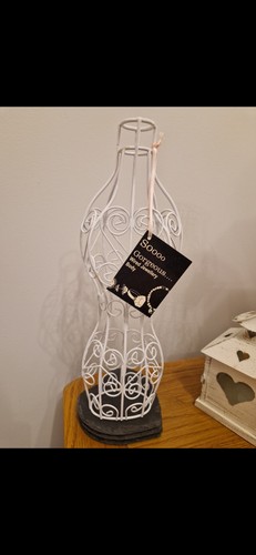 White metal jewellery holder - metal,