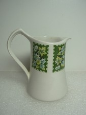 Burleigh Ware Ironstone Jug Decorated With Leaves
