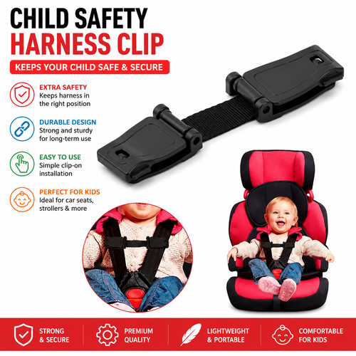 2pcs kids harness - chest, clip