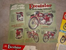 Excelsior Motorcycle Sales Brochure 1953 Talisman, Lightweight,Consort 