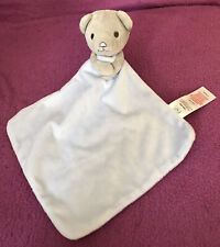 Tesco F&F Grey/Blue Teddy Bear Comforter Plush Soft Toy