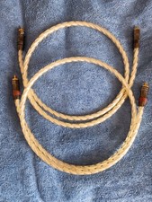 QED Qnect Silver Spiral RCA Interconnect Cables. 1 Metre