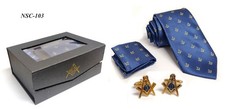 Masonic Tie Gift Set Blue