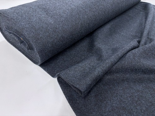 Navy wool fabric - fabric, coat