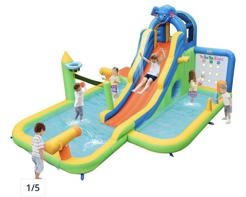 Costway inflatable water slide - water,