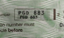 Dateless private number plate. PD personal reg. cheapest PGD 3x3 registration.
