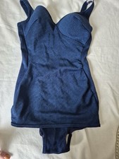 Vintage 60's St Michaels Blue  Women's Swim Suit  Bust 36" In  60's Original...