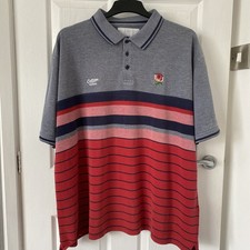 Cotton Traders Polo Shirt Striped England Rugby Multicoloured Mens Large