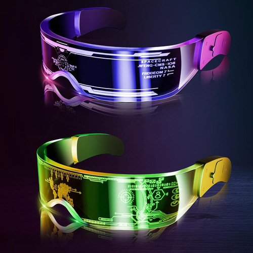 2pcs led visor glasses - 2pcs,