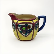 Vtg Maruhon Ware Creamer Hand Painted Art Deco Japan Circle K 3.5 inches READ