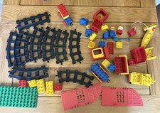 Vintage LEGO DUPLO Train Set Parts – Tracks, Wagons & Figures – & More