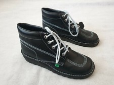 Kickers Black Leather Boots