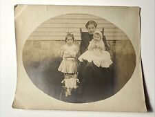 c.1900 Vtg Mother Baby Girl