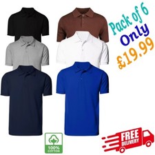 Pack of 6 Men's Polo Shirt