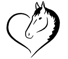 HORSE LOVER HEART VINYL DECAL - FUNNY FOR CAR TRUCK LAPTOP TABLET WINDOW ETC