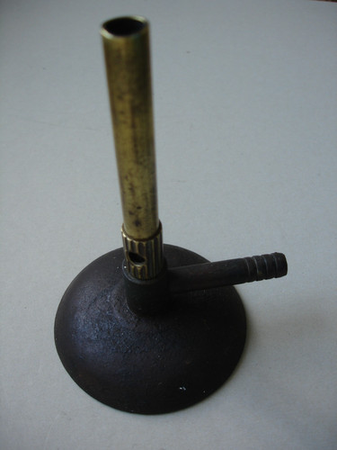 Vintage bunsen burner brass - burner, &