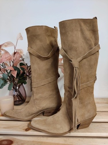 Women moda pelle - pelle, beige