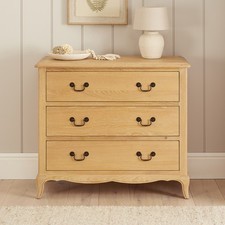 French Chateau Oak 3 Drawer