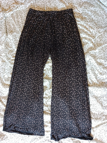 Ladies black floral - , leg