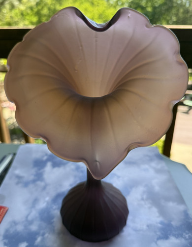Vintage purple satin glass - purple,