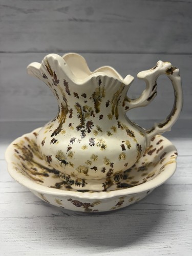 Vintage ceramic pitcher - ceramic, and