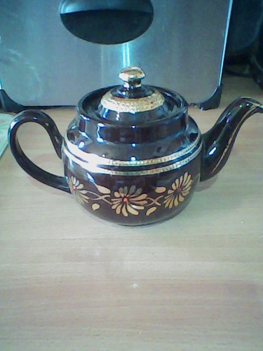 Victorian hand painted tea - painted,