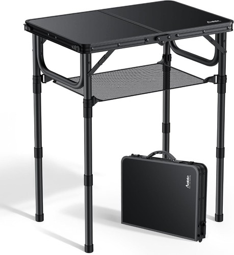Folding camping table - table, with