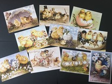 10 Mixed Cute Vintage Easter