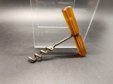 Vintage Art Deco Apple Juice Carved Bakelite Handle Corkscrew Bottle Opener