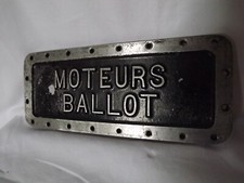 BALLOT MOTEURS CAR CYLINDER BLOCK WATER JACKET PLATES 1920s FRENCH