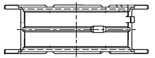 Pair crankshaft main - crankshaft,