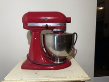 Red KitchenAid Stand Mixer with Full Accessory Bundle
