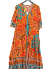 Monsoon A-Line Maxi Dress M in