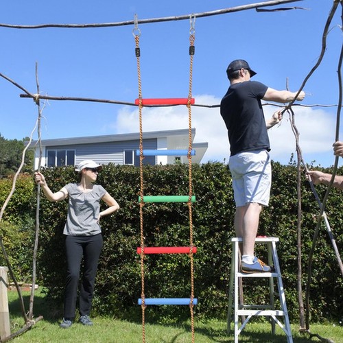 Climbing rope ladder fitness - ladder,